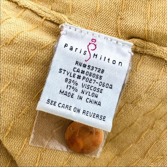 Paris Hilton Gold Sequin Paillettes Gold Dress Y2K Vintage Deadstock - Picture 8 of 16